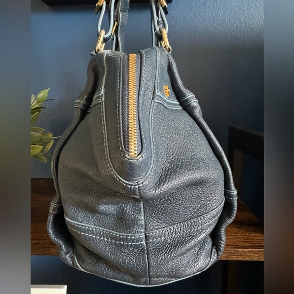 🎄MCM Pristine Navy Satchel! - Picture 11 of 14